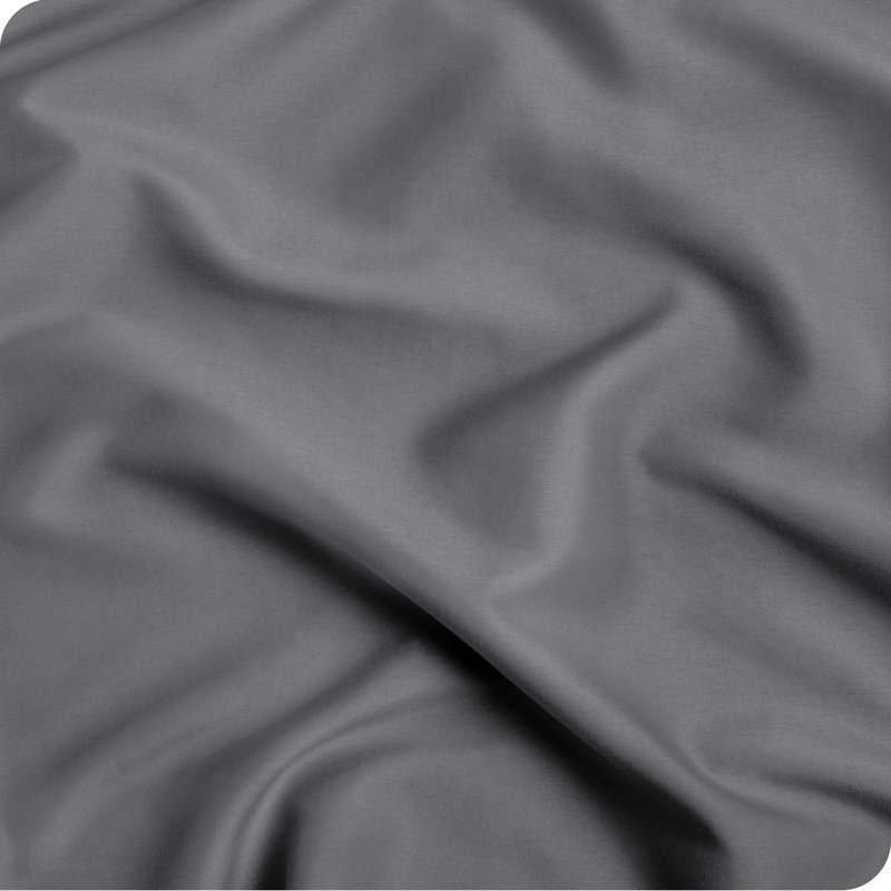 Twin Gray Organic Cotton Microfiber Deep Pocket Sheet Set