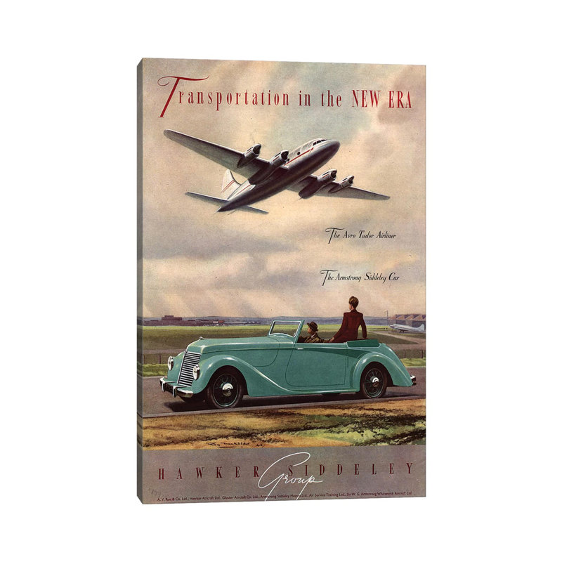 1940s Hawker Siddeley Aviation Cars Magazine Advert by The Advertising Archives - Wrapped Canvas Gallery-Wrapped Canvas Giclée