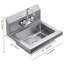 Lavabo à main commercial avec robinet