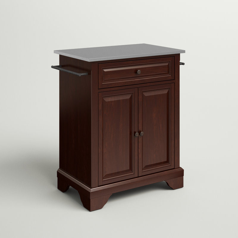 Hedon Kitchen Cart, Vintage Mahogany