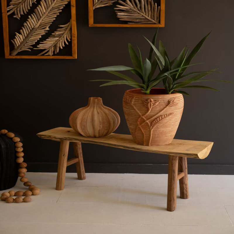 Banc en bois de saule Kalalou