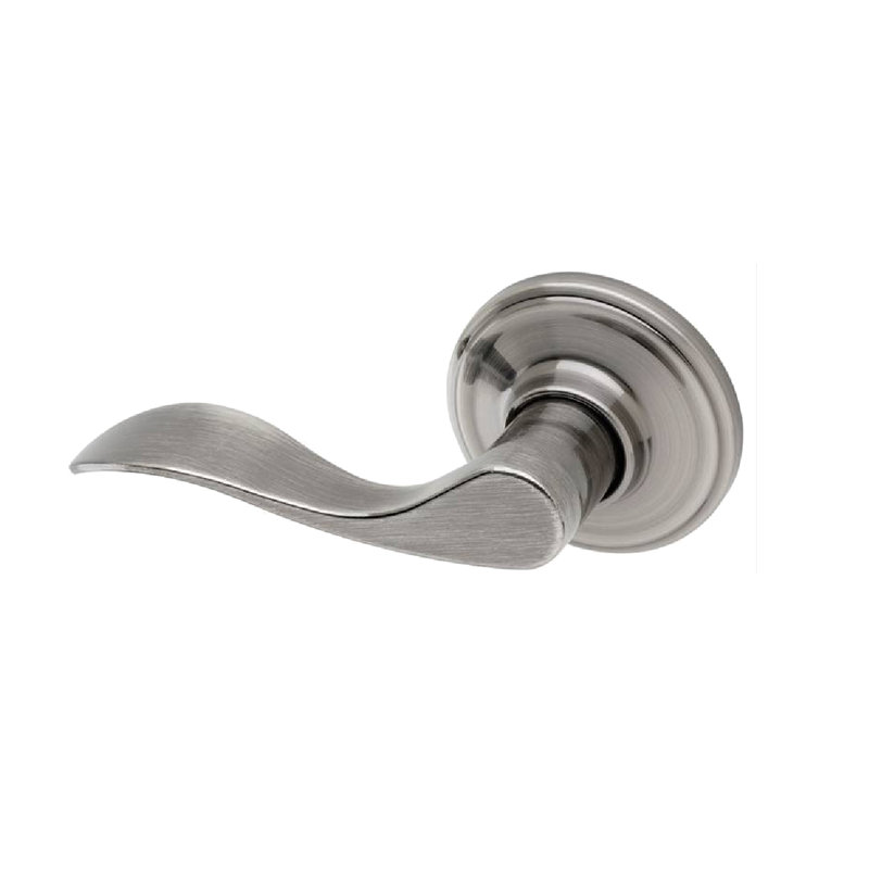 Fausse poignée de porte simple, Nickel antique, Gauche