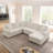 114" U-Shaped Sectional with Storage-855960946