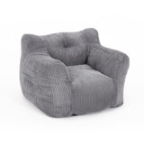 Trule Foam Filled Bean Bag Sofa Corduroy Lazy Sofa
