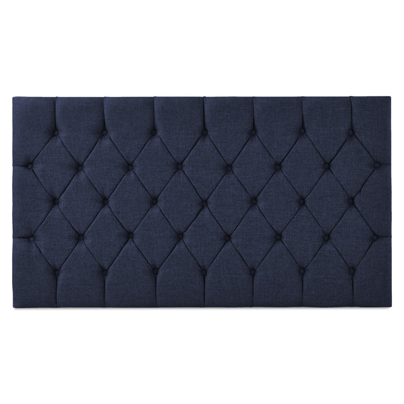 Bretz Upholstered Headboard, Double (4'6), Mid Blue