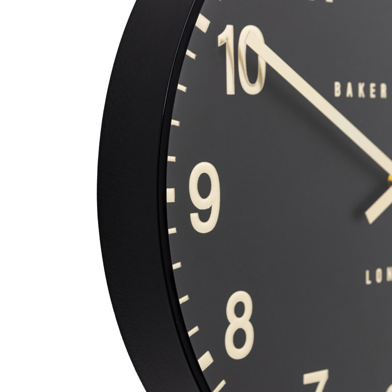 Cambridge Wall Clock 40cm, Black