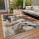 Machine Washable Indoor/Outdoor Cinead ACN1720 Beige Rug