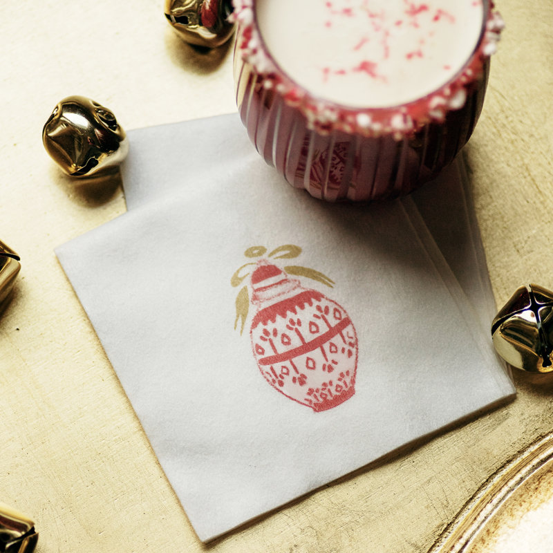 Serviettes à cocktail rouge