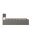 Lit plateforme en bois massif avec pied de lit et gigogne double Daurice-1767493675