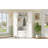 Spacious Hall Trees With Storage, White Mdf Farmhouse Entryway Organizer