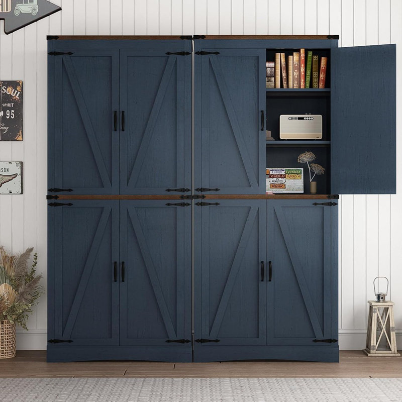 Armoire de cuisine Farmhouse, grande armoire de rangement avec ...