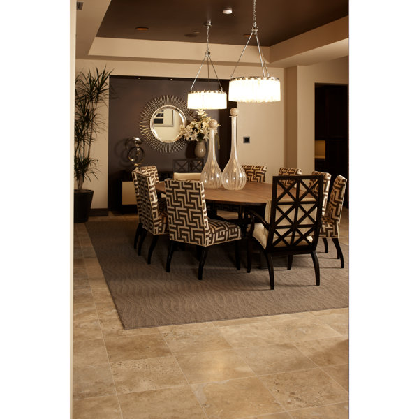 Daltile Travertine Collection 16" x 16" Honed Natural Stone (6 PCS Per Carton) (10.68 SQFT Per Carton)