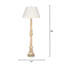 Augustine Wood Floor Lamp, White Washed