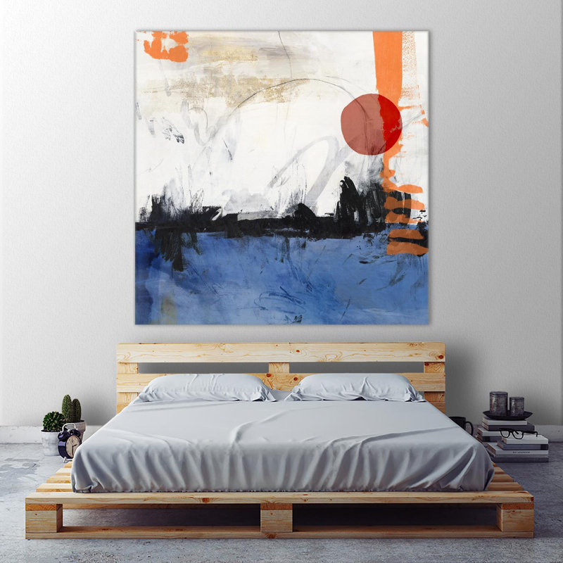 «Midnight Rise I», reproduction d'art sur toile géante 54 po x 54 po, H 54 po x l 54 po x P 1,5 po
