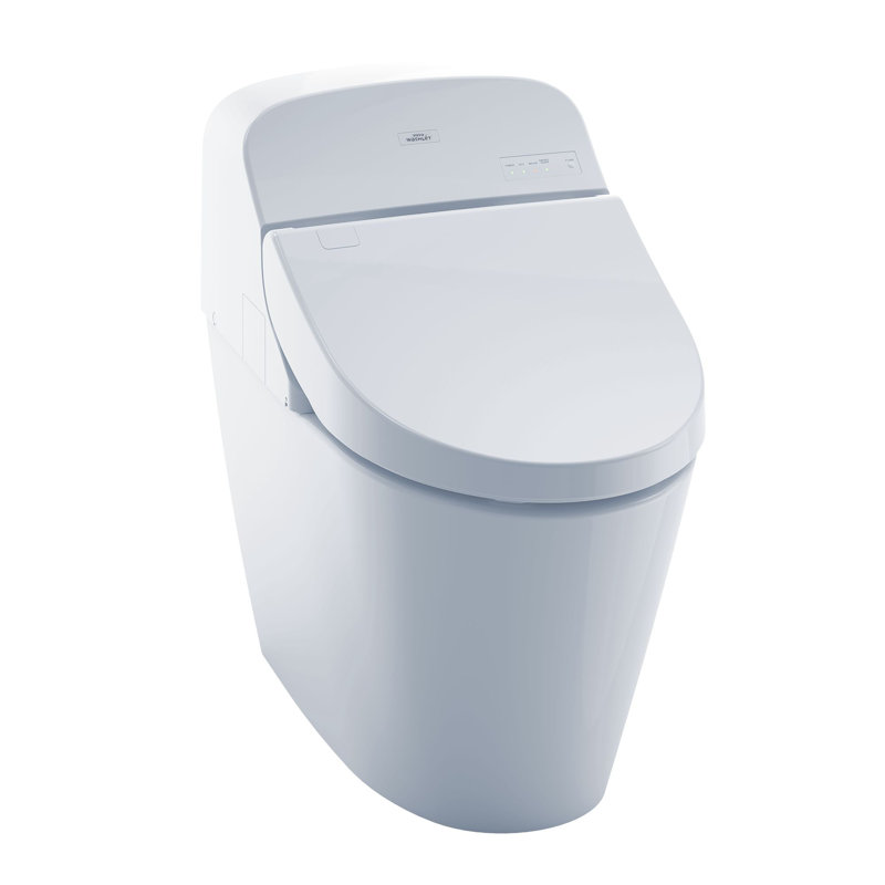 Toilette allongée à double chasse Washlet® (siège inclus)