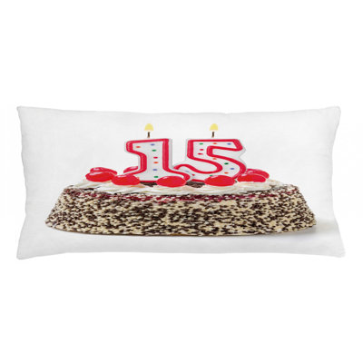 15Th Birthday Indoor / Outdoor Lumbar Pillow Cover