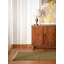 Tapis Alithea tissés à plat en laine Kilim écologique - 76 x 305 cm, tapis de couloir, motif uni, tapis à poils courts faits main pour salon et chambre.-24418957-126643383