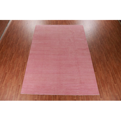 Tapis perse rose Gabbeh 9x13