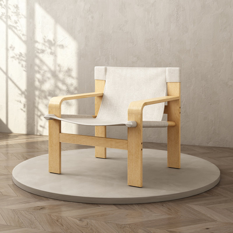 Fauteuil d'appoint Accent Chair, Blanc, 1 chaise