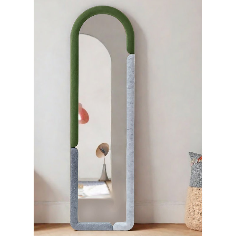 Miroir mural Nordic Minimalist, Vert / Gris