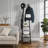 Retro Brown And Black Floor-Standing Coat Rack, Industrial Style Steel Frame With Three Tiers, Multiple Hooks For Scarves, Bags, And Umbrellas, Suitable For Both Entryway And Living Room.-1709410414