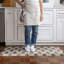 Anti-Fatigue Kitchen Comfort Mat, Blockprint Garden Pattern In Indigo Blossom-125219669-125219663