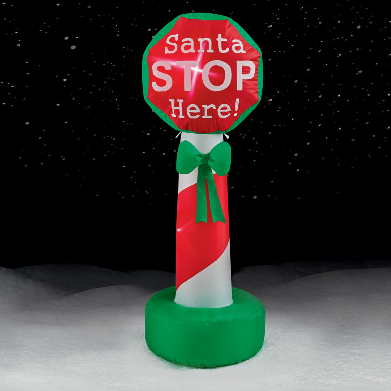 Panneau gonflable Idona Santa Stop Here