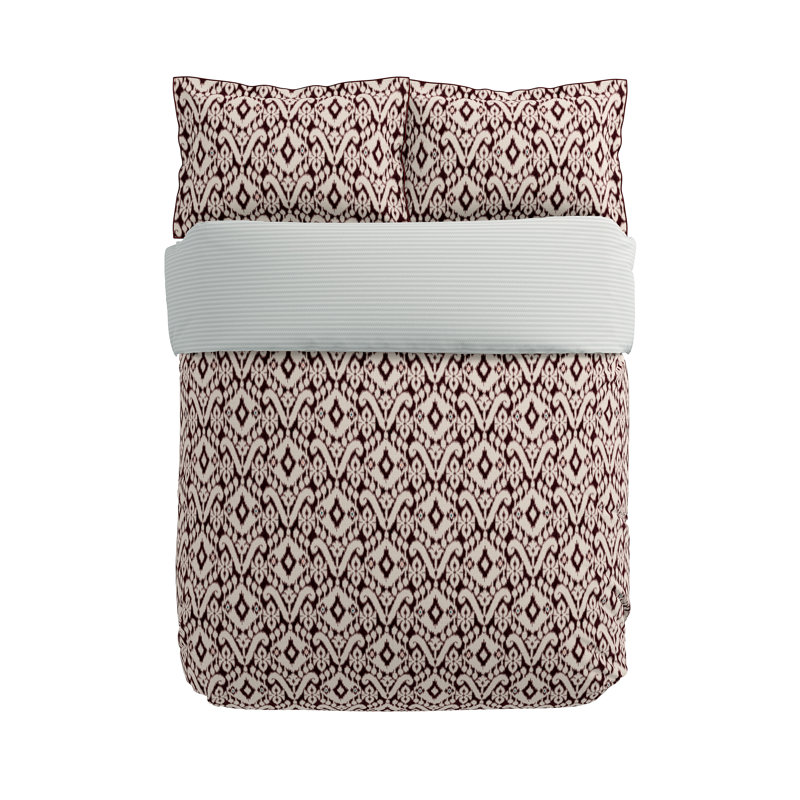 Sato Cotton Duvet Cover Set, King Size Duvet Cover + 2 Pillowcases