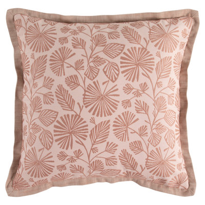 Fan Fair Rose Outdoor Throw Pillow