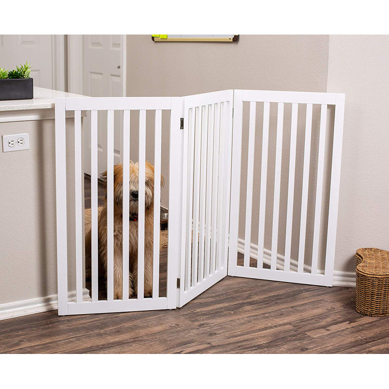 Barrière autoportante pour animaux, Blanc