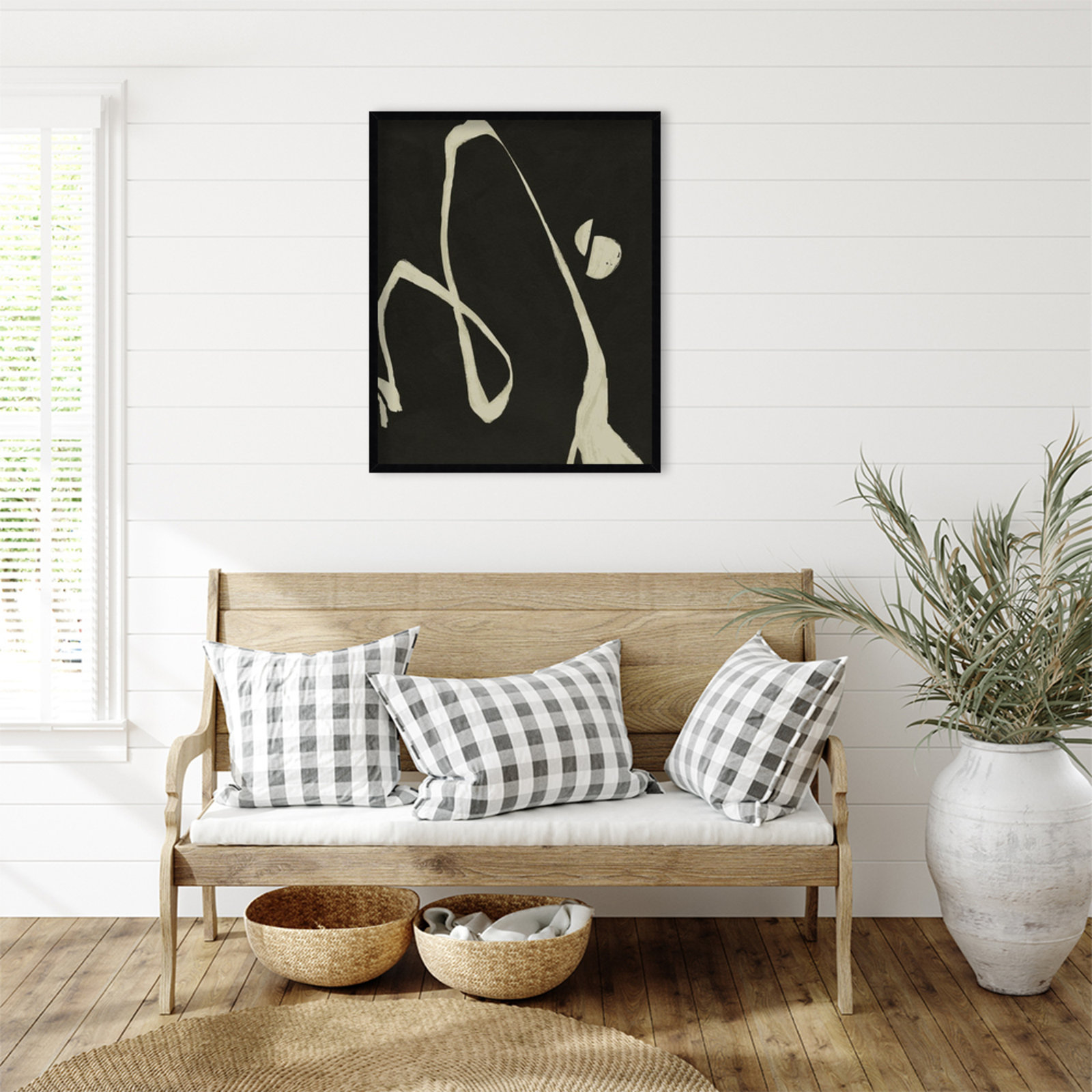 Neutral Spring II Print by Jacob Green, Black, 33" H x 27" W x 1" D