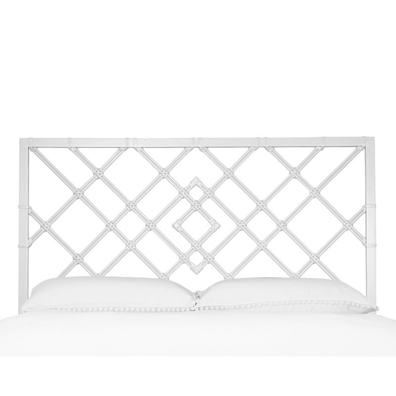 Darien Open-Frame Headboard, White, King