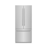 ZLINE 36 in. Built-In Refrigerator in White Matte with Graphite Gray Interior