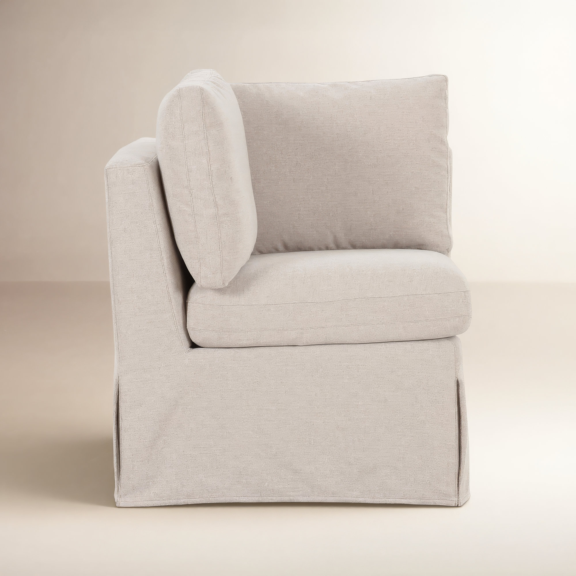 Hennecy Bargale Slipcover Dining Corner Chair Beige