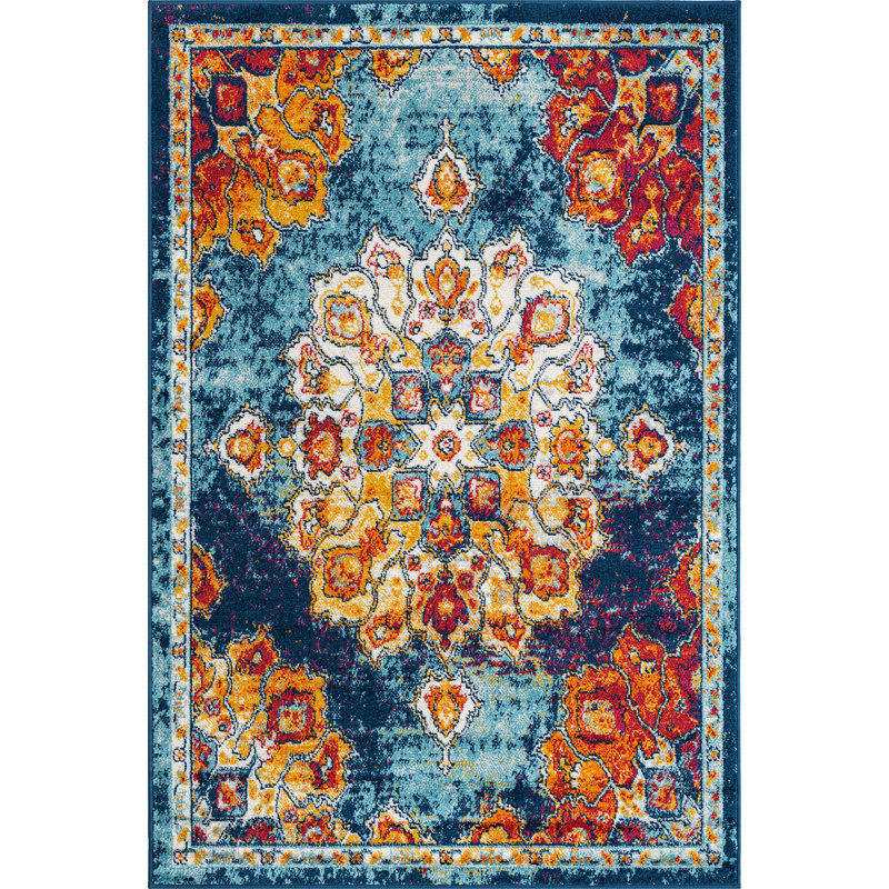 Troayurgh Oriental Indoor Rug, Rectangle 4' x 6'