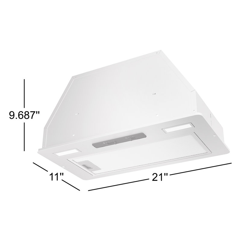 Zephyr Tornado Mini 21 in. 400 CFM Insert Range Hood in Stainless Steel, In -Line Unit