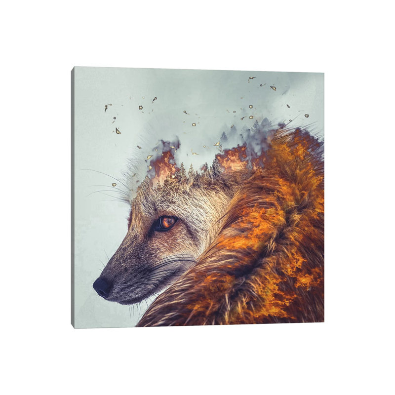 Firefox 1 Piece Wall Art on Canvas, 45.72 cm H x 45.72 cm W x 1.91 cm D, Wrapped Canvas