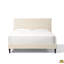 Lit plateforme tapissier touffeté - Grand-6818023