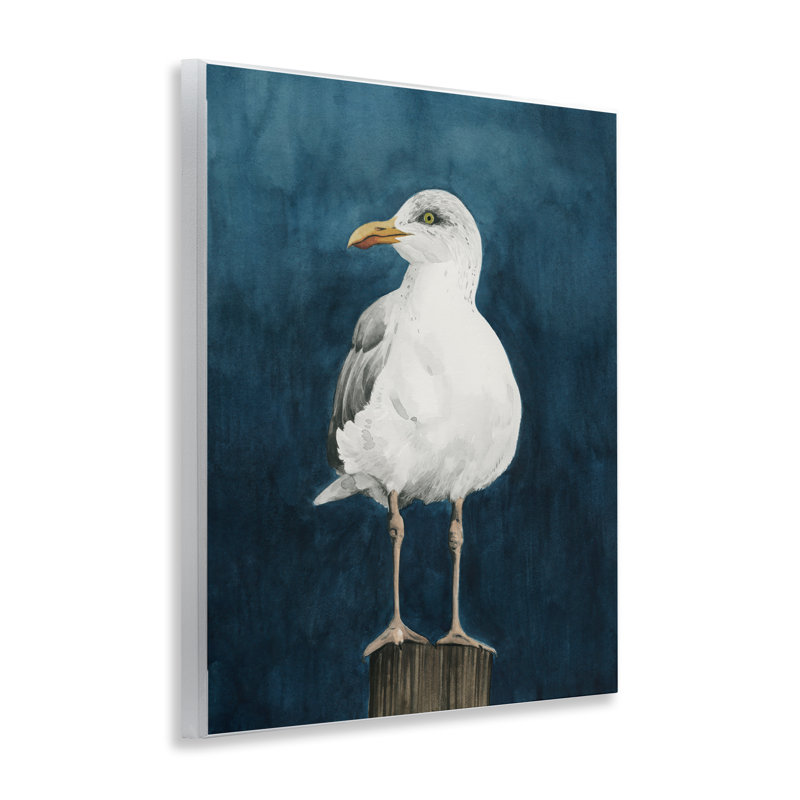 Art mural perché sur un oiseau côtier par Grace Popp