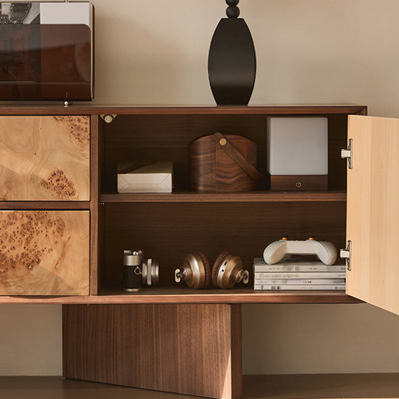Meuble télé moderne avec rangement, 94.49"