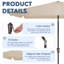 Parasol de marché d'extérieur 6,5 pi x 10 pi-305289452