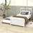 Mashonda Twin Size Wooden Platform Bed with Trundle-1382311298