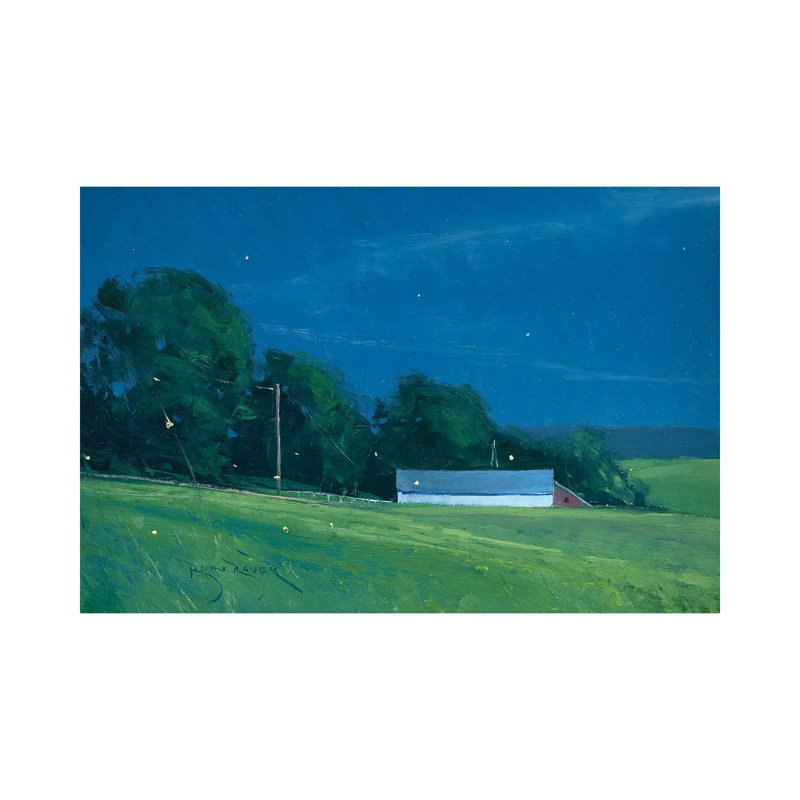 St. Croix By Moonlight by Ben Bauer - Wrapped Canvas Painting, 20.32 cm H x 30.48 cm W