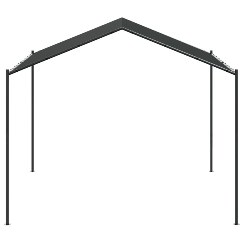 Canopy Tent Steel and Fabric, Anthracite, 250cm H x 300cm W x 300cm D