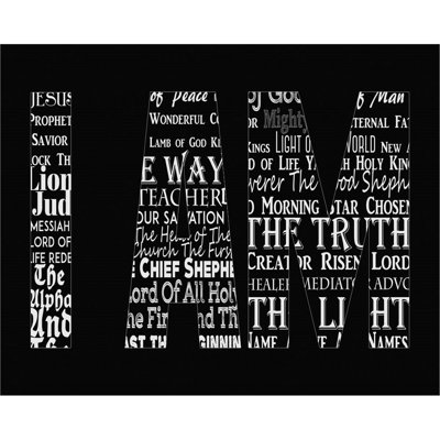 " Names Of Jesus I AM Silhouette Black " by Inspire Me