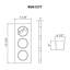 Ruvati Condiment Tray 3 Bowl Serving Board For Workstation Sinks (complete Set) - Rva1377