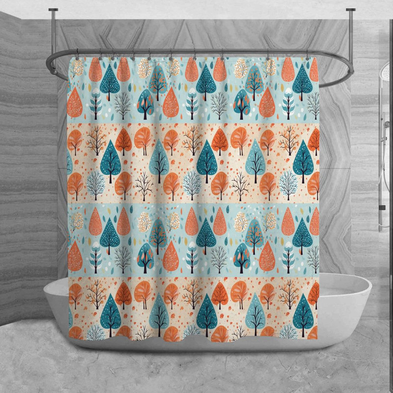 Marouan Floral Shower Curtain, H 93 po x l 70 po