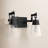 Kesia 2-Light Bathroom Vanity Light in Black-70337296-119772176-119772180
