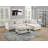 Ivory Color 3Pc Sectional Set Corduroy Upholstered LAF Sofa RAF Chaise Ottoman L-Sectional Living Room Furniture-2018930347