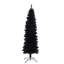 Arbre de Noël artificiel mince 7,5 pi avec base en métal pliable